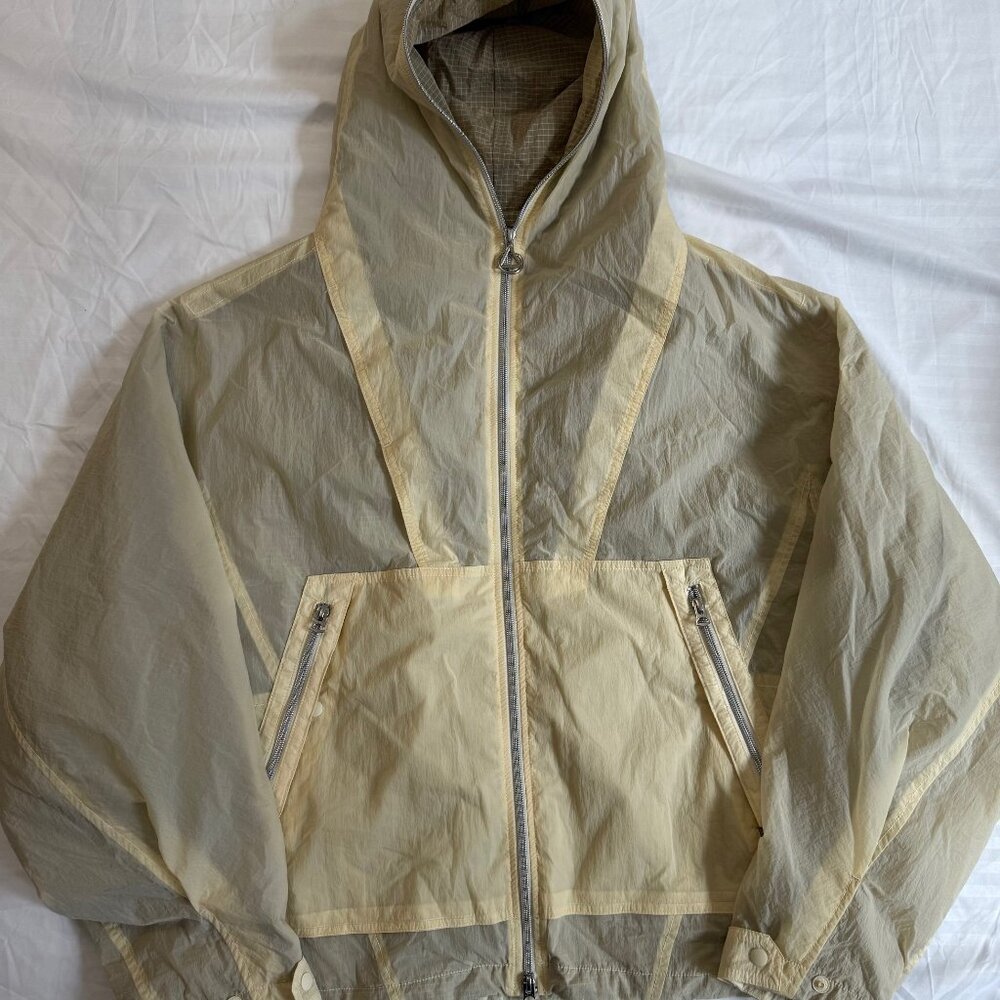 Men’s SOLID HOMME by Wooyoungmi lightweight hooded windbreaker size 48.